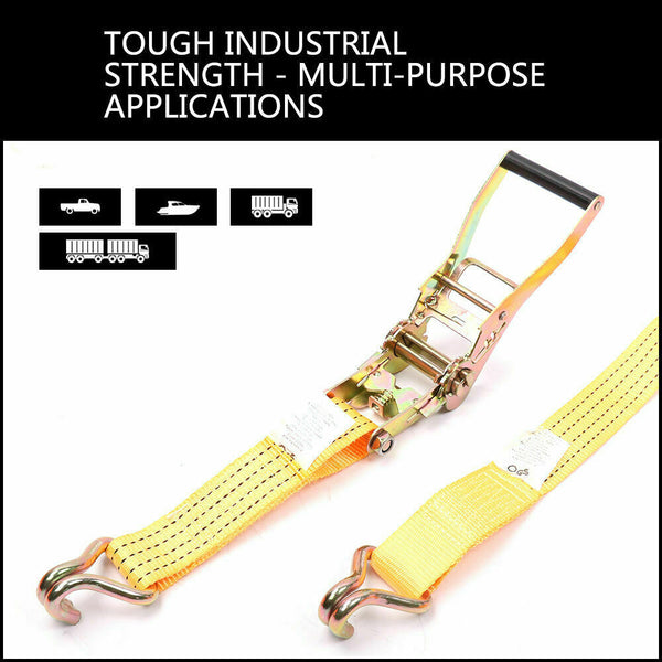 Horusdy 50Mm X 10M Tie Down Strap Heavy Duty Ratchet Straps Trailer Boat 2000Kg Loading Tie Downs & Straps