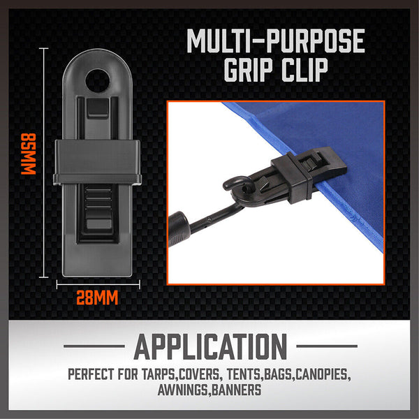 Horusdy 30 Piece Premium Cord Assortment Includes 10 To 40 Cords Canopy Ties & Tarp Clips Awning & Canopy Parts