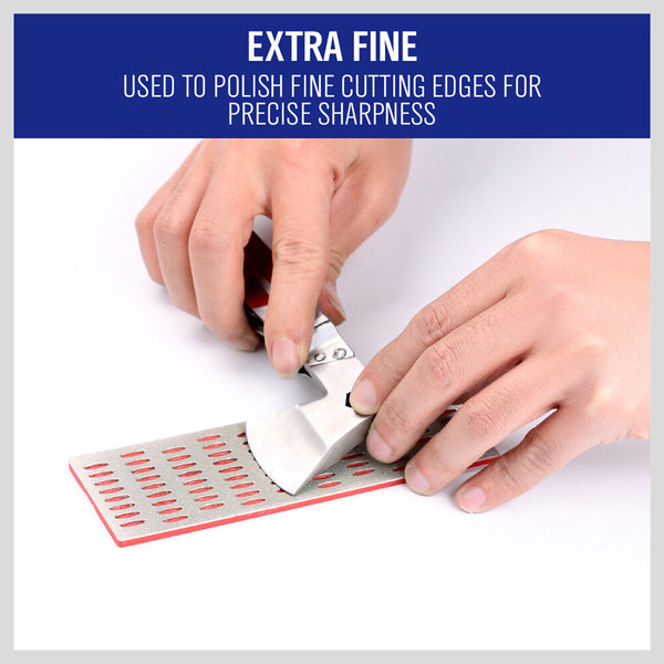 Horusdy 3Pc Diamond Sharpening Stone Whetstone Sharpener Set Scissors Knife With Grits Sharpening Tools