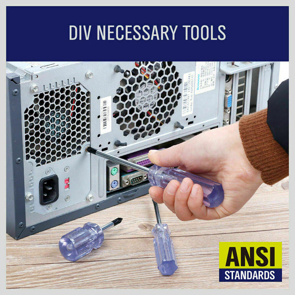 Horusdy 12Pc Screwdriver Set Double Sided Driver Bit Stubby Repair Tool Vanadium Screwdrivers & Nutdrivers