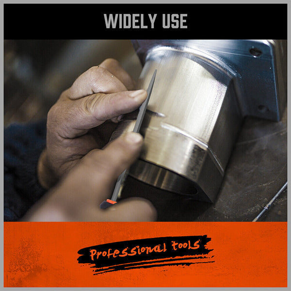 Horusdy 2Pc 6.1" Flat Mini Needle File Set Metal Wood Carving Carpentry Tool Electric Files & Tools