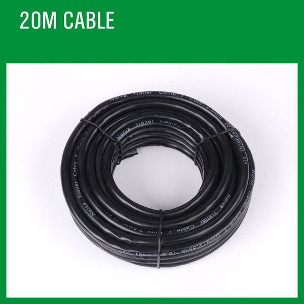 Horusdy 20M X 5 Core Wire Cable Trailer Automotive Boat Truck Coil V90 Pvc Trailer Parts