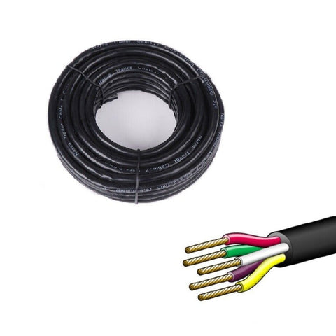 Horusdy 10M X 5 Core Wire Cable Trailer Automotive Boat Truck Coil V90 Pvc Trailer Parts
