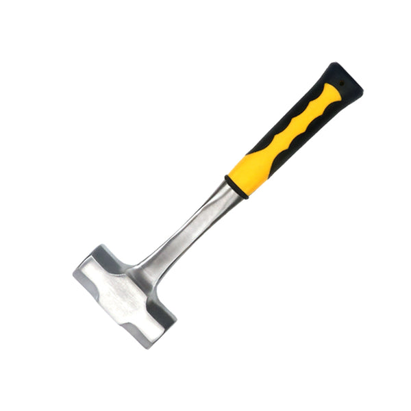 Horusdy 2Lb+3Lb Steel Hammer Double Octagonal Heavy Duty Solid Forged Rubber Grip Handle Hammers & Mallets