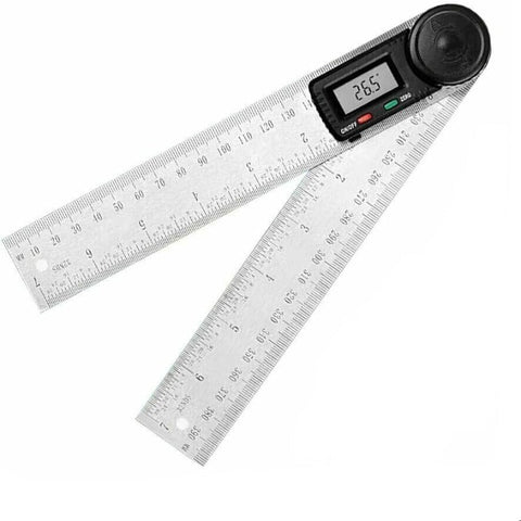 200Mm Digital Angle Finder Ruler Protractor Measure Meter Stainless Steel 0-360