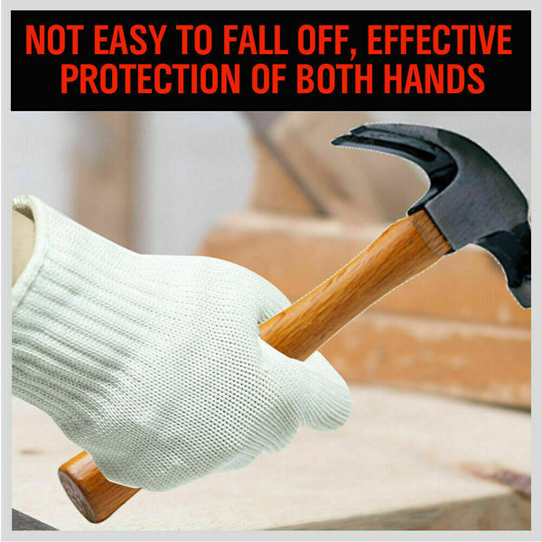 Horusdy One Pair Cut Resistant Gloves Anti Cutting Level 5 Kitchen Butcher Protection Work Gloves