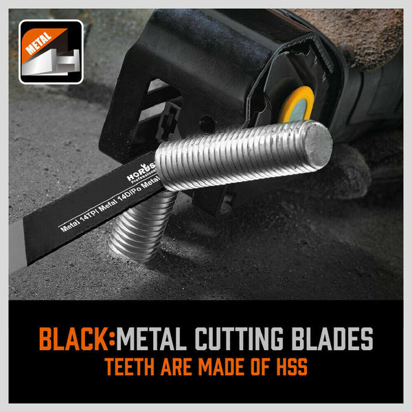 Horusdy 34 Piece Reciprocating Saw Blade Set Wood And Metal Cutting Blades With Storage Pouch Other Saw Blades