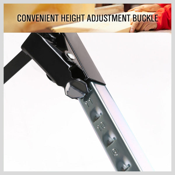 Horusdy 4Pc Mastercraft Sawhorse Metal Folding Non Slip Surface Horse 120Kg Capacity Jacks Stands & Sawhorses