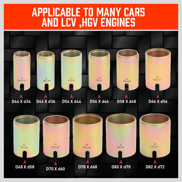 Horusdy 26Pc Universal Press & Pull Sleeve Kit Bush Bearing Remove Lcv Hgv Engines Tools Other Automotive Hand Tools