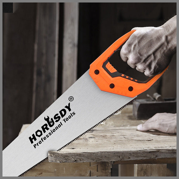 Horusdy 20" Hand Saw Sharp Cut Wood Plastic Cutting Heavy Duty Crosscut 600Mm Long Saws
