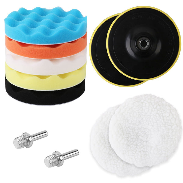 Horusdy 11Pc 6" Buffing Waxing Polishing Pads Kit Sponge Set For Car Polisher Drill Car Cleaning Tools