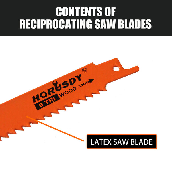 Horusdy 10Pc Reciprocating Saw Blades Set For Wood Metal Timber Demolition Cutting Tool Other Saw Blades