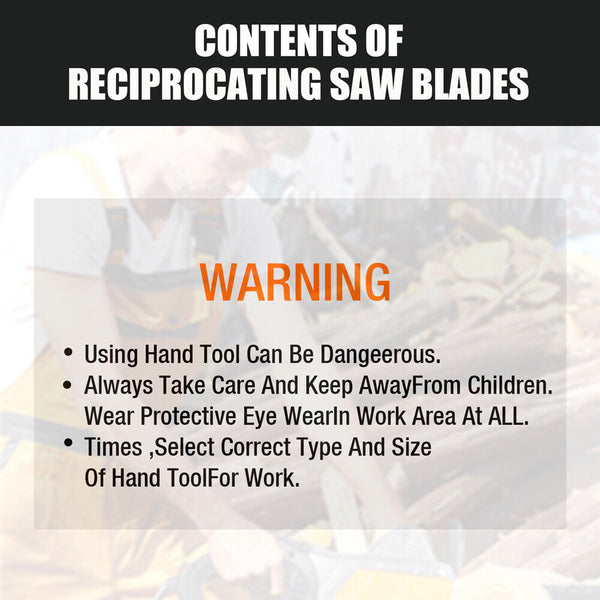 Horusdy 10Pc Reciprocating Saw Blades Set For Wood Metal Timber Demolition Cutting Tool Other Saw Blades