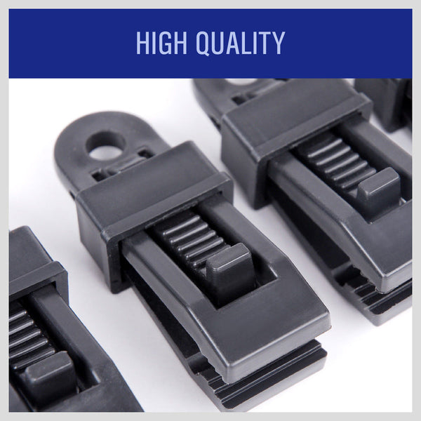 Horusdy 24Pc Camping Awning Tarp Clips Tent Clamps Set Snap Hanger Tighten Survival Tool Tent & Canopy Accessories