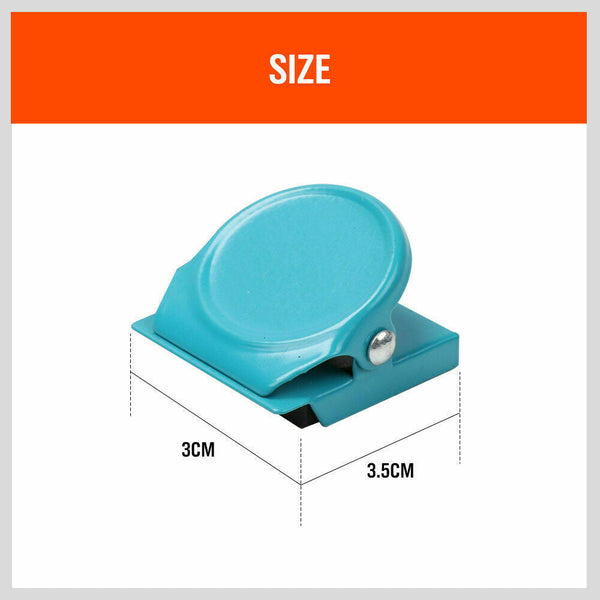 Horusdy 16Pc Magnetic Spring Clamps Refrigerator Clips Note Holder Fridge Tips Refrigerator Magnets