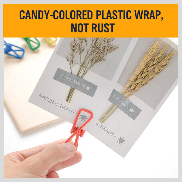 Horusdy 10Pc Steel Clips Multi Use Spring Clamps Clothes Peg Hanging Note Book Laundry Pegs & Peg Bags