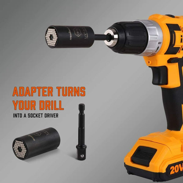 Magnetic Wristband & Universal Socket Grip 7 19Mm Magnets Screws Nails Holder Tool Bags Belts & Pouches