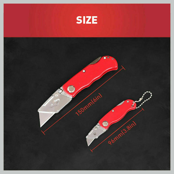 Foldable Utility Knife With Stainless Steel Clip Other Hand Tools