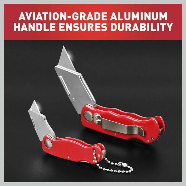 Foldable Utility Knife With Stainless Steel Clip Other Hand Tools