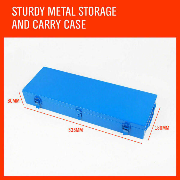 Horusdy 27Pc Heavy Duty Socket Wrench Set 3/4" Drive Metric & Imperial Extension Case Socket Wrenches
