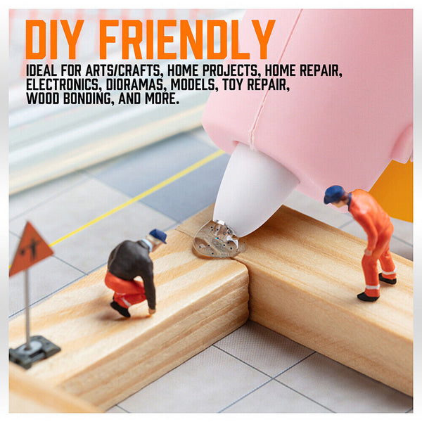 Cordless Hot Glue Gun 20 Sticks & Batteries Included Craft Diy Repair Tool Glue Guns