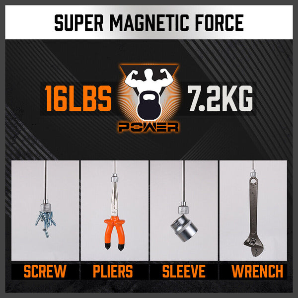 Horusdy 3Pc Magnetic Pick Up Tool & Swivel Inspection Mirror Telescoping Rod Heavy Duty Other Hand Tools