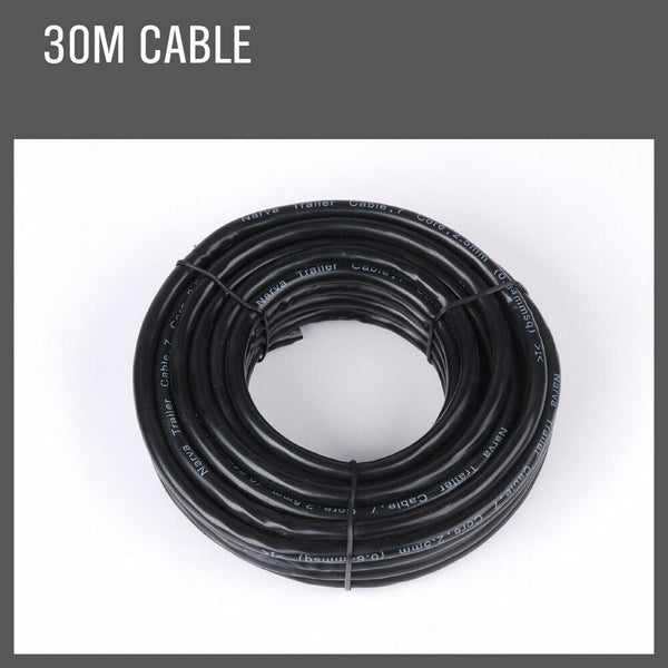 Horusdy 30M X 5 Core Wire Cable Trailer Automotive Boat Truck Coil V90 Pvc Trailer Parts
