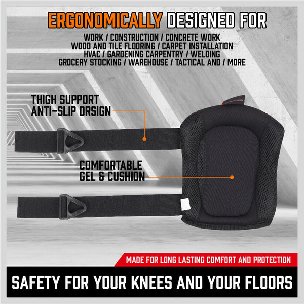 Horusdy Knee Pads Work Safety Senior Gel Cushion High Density Foam Padding Pair