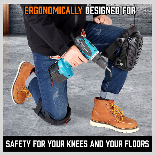 Horusdy Knee Pads Work Safety Senior Gel Cushion High Density Foam Padding Pair