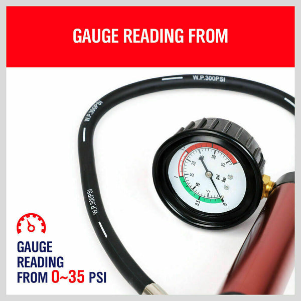 Horusdy Universal Cooling System Radiator Pressure Tester Gasket Kit Leak Detector Other Diagnostic Service Tools