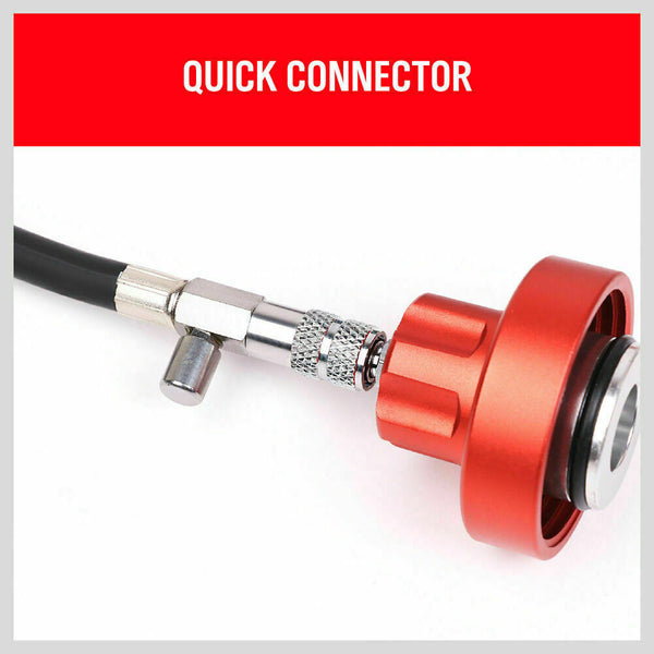 Horusdy Universal Cooling System Radiator Pressure Tester Gasket Kit Leak Detector Other Diagnostic Service Tools