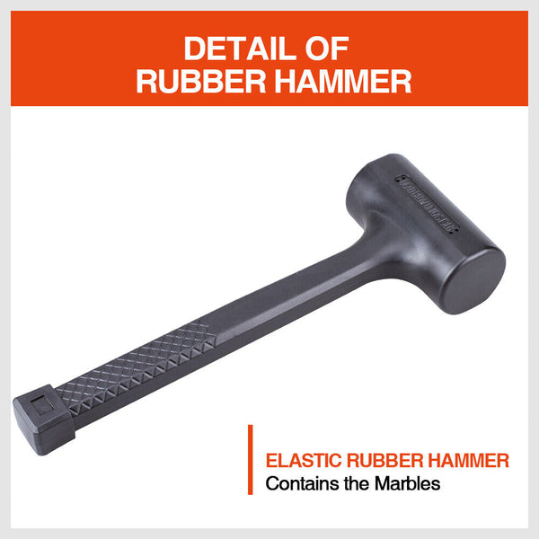 Horusdy 2Lb Dead Blow Rubber Mallet Hammer Non Slip Soft Face Auto Car Repair New Hammers & Mallets
