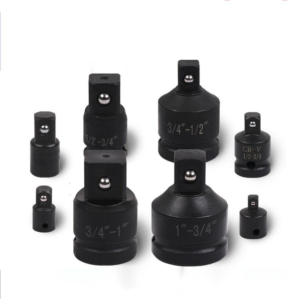 8Pc Impact Socket Reducer Set Heavy Duty Adaptor For Ratchet Wrench With Case Ratchet Wrenches