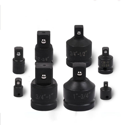 8Pc Impact Socket Reducer Set Heavy Duty Adaptor For Ratchet Wrench With Case