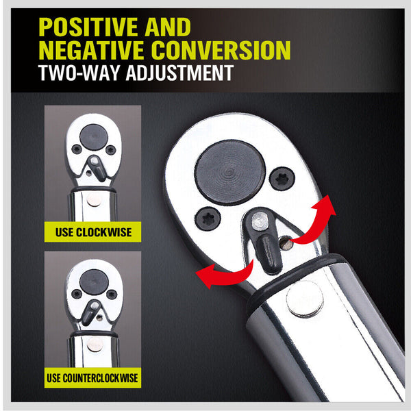 Horusdy 1/4" Drive Click Torque Wrench 5 25Nm Ratchet Spanner Hand Repair New Other Wrenches & Spanners