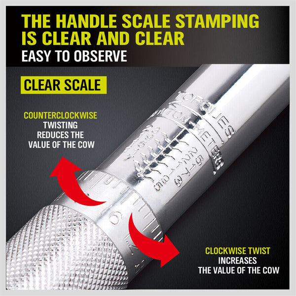 Horusdy 1/4" Drive Click Torque Wrench 5 25Nm Ratchet Spanner Hand Repair New Other Wrenches & Spanners