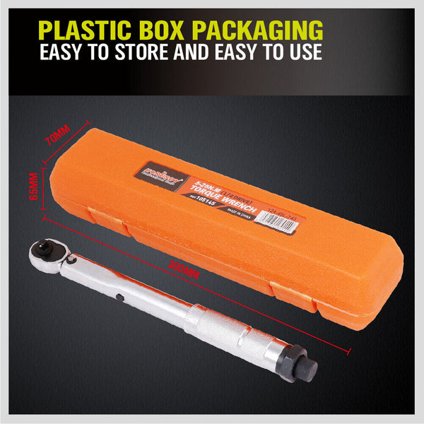 Horusdy 1/4" Drive Click Torque Wrench 5 25Nm Ratchet Spanner Hand Repair New Other Wrenches & Spanners