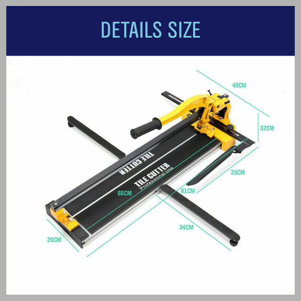 Horusdy 600Mm Manual Tile Cutter Laser Guide Home Pro Cutting Machine Heavy Duty Cutting Tools