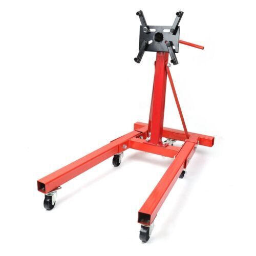 Horusdy Heavy Duty Engine Stand Workshop Car Auto Folding Crane Hoist 900Kg Loading Engine Hoists