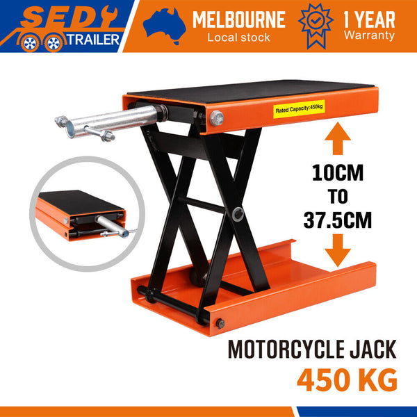 205Kg Motorcycle Motorbike Lift Jack Stand Hoist Repair Work Bench