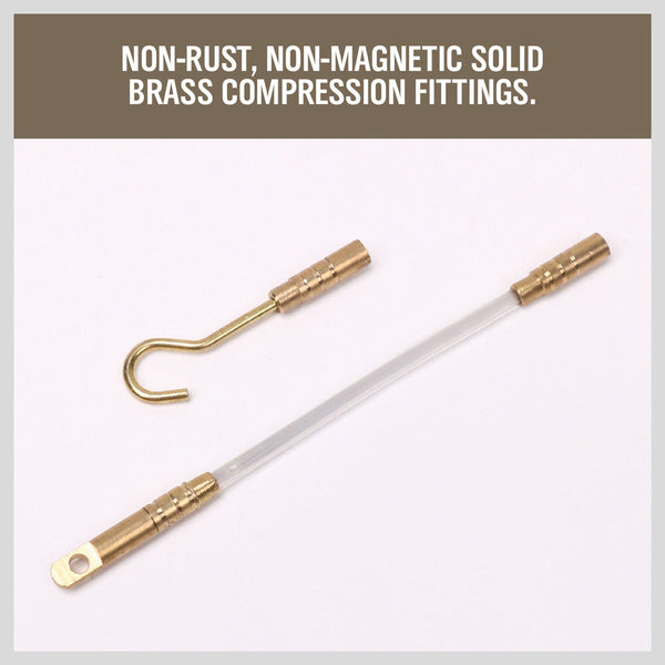 Horusdy 3.3M # 4Mm Fibreglass Electricians Push Pull Rods Cable Cavity Contractors Duct Other Watering Equipment
