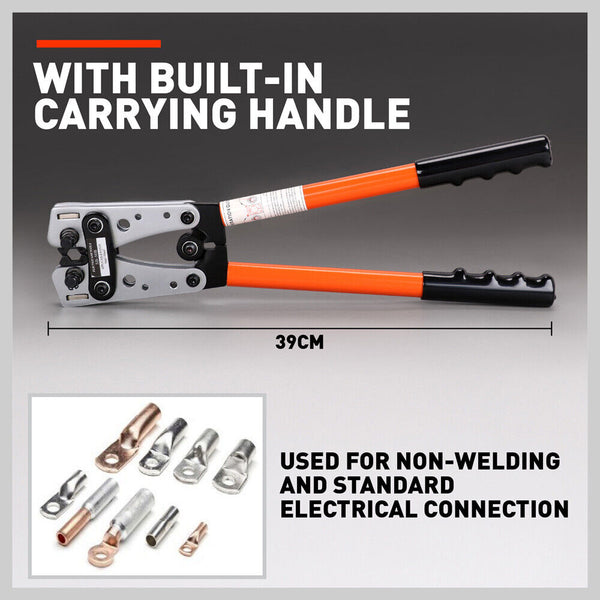 6 50 Mm2 Wire Crimper Cable Electric Tube Crimping Hand Tool Battery Lug Hand Crimpers & Strippers