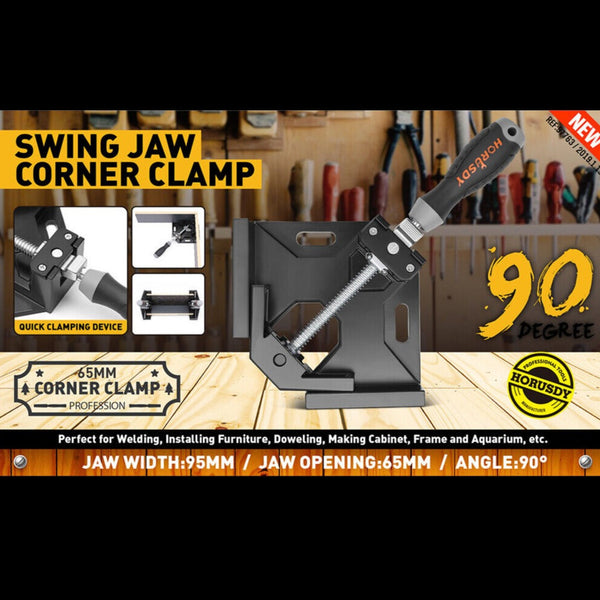 Horusdy 1 X 90 Quick Right Angle Clamps Corner Vise Wood Working Welding Holder Clamps & Vices