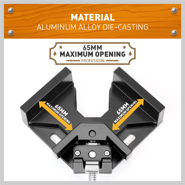 Horusdy 1 X 90 Quick Right Angle Clamps Corner Vise Wood Working Welding Holder Clamps & Vices