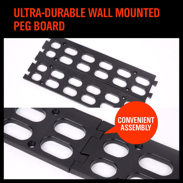 Horusdy 4Pc Parts Storage Bins Tool Organizer Rack Box Workshop Tray With Wall Mounted Board Other Tool Storage