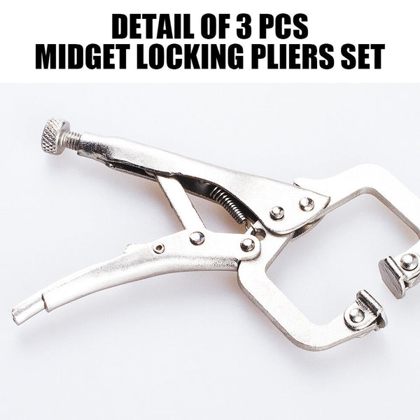 Vice Grip Locking Pliers Curved Jaw Auto 235Mm Long With Soft