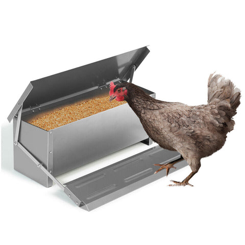 Sedy 10Kg 12.5L Garden Farm Automatic Food Storage Box Stand Chicken Feeder Poultry Backyard Poultry Feeders