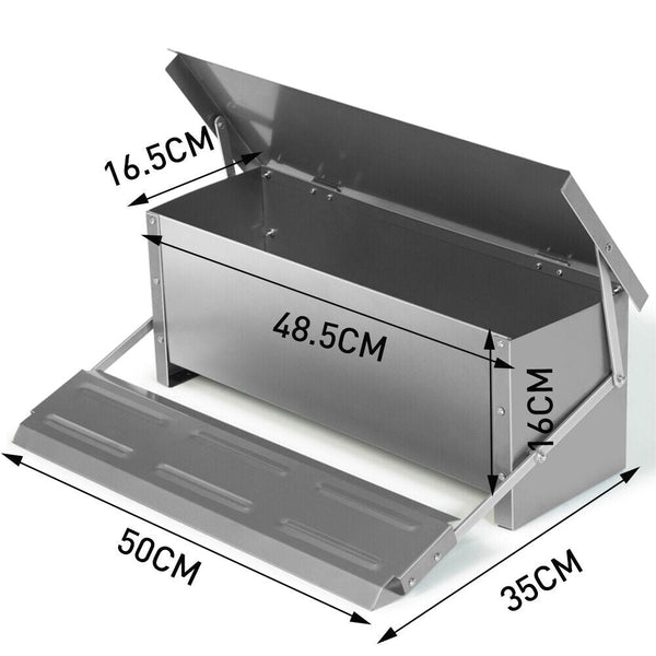 Sedy 10Kg 12.5L Garden Farm Automatic Food Storage Box Stand Chicken Feeder Poultry Backyard Poultry Feeders