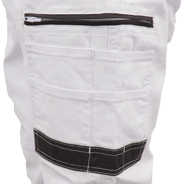 Zmart Australia Men's Cargo Cotton Drill Work Upf 50+ 13 Pockets Tradies Workwear Trousers Black 36 Pants