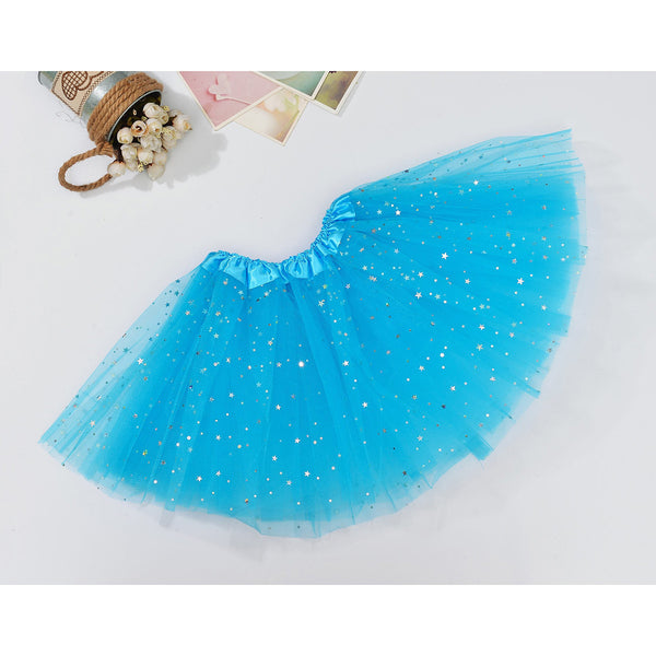 Sequin Tulle Tutu Skirt Ballet Kids Princess Dressup Party Baby Girls Dance Wear Adults Dress Up Costumes